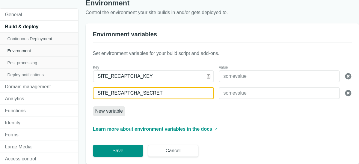 Environmental Variables