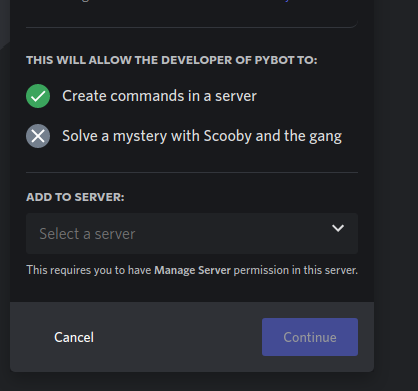 Add to Server